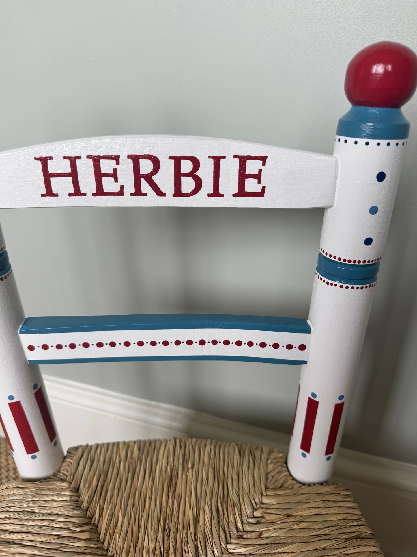 Max Chair - Personalised Hand Painted Children's chair