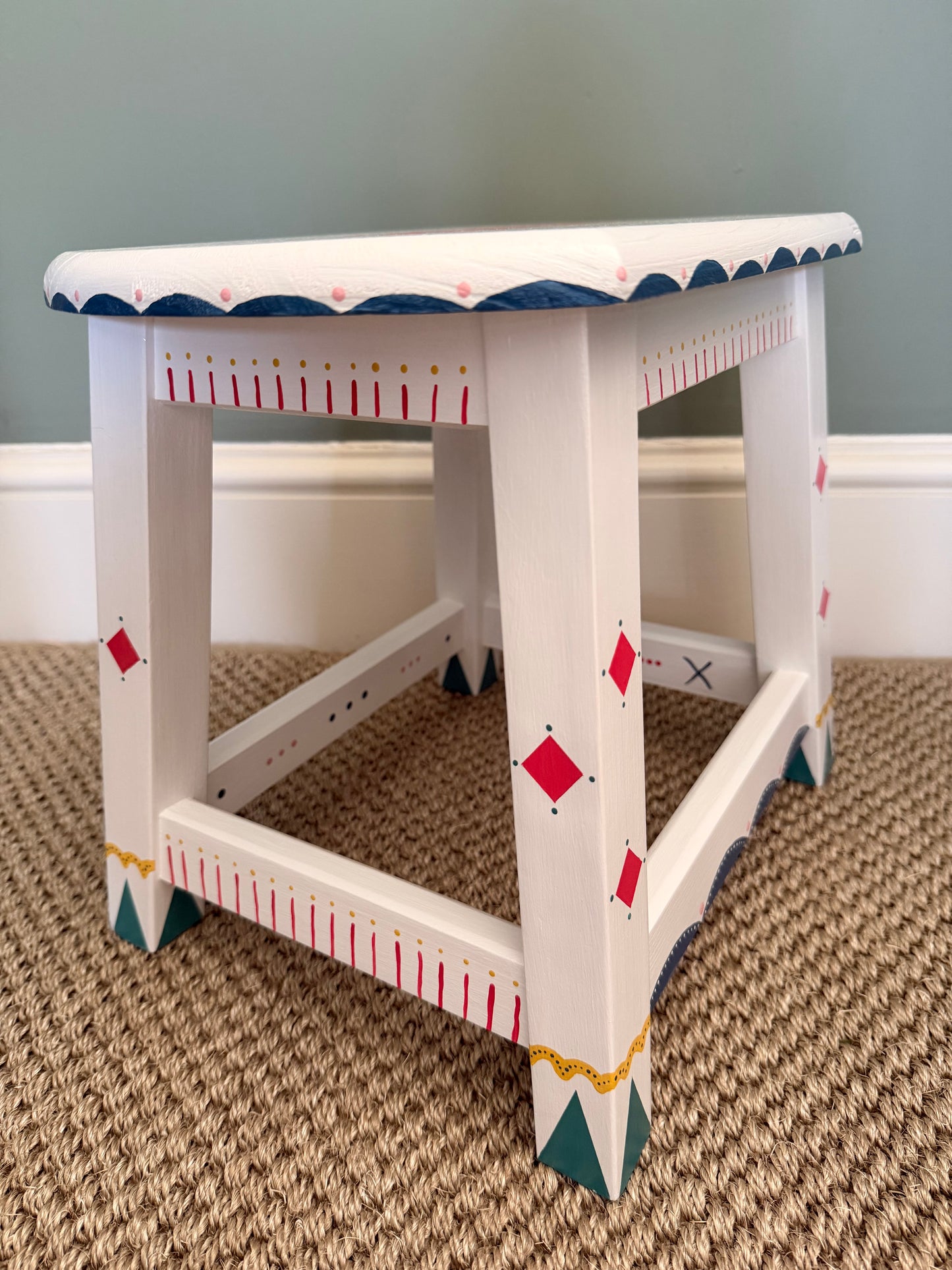 Birthday gift for a child, hand painted step stool 
