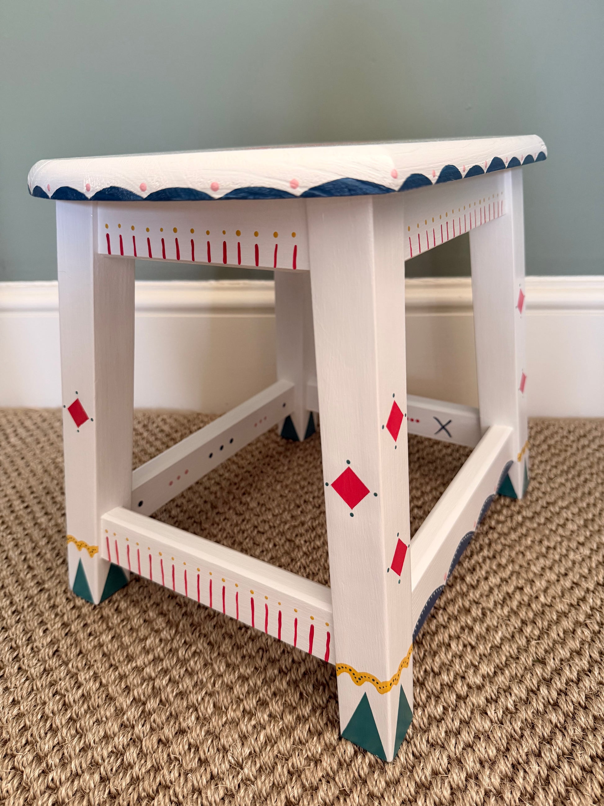 Birthday gift for a child, hand painted step stool 