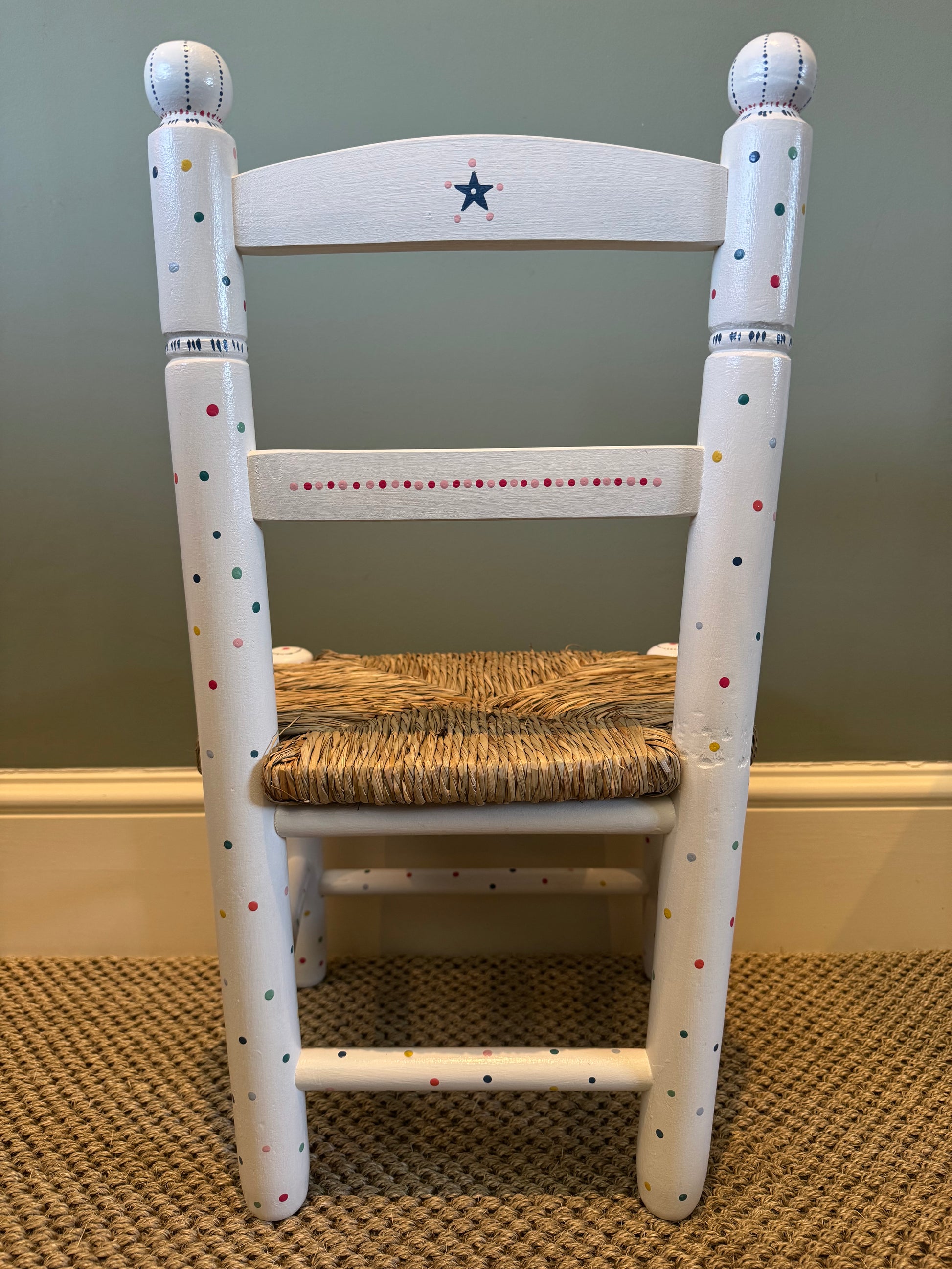 Hand-painted personalised children's chair — a unique keepsake gift for birthdays and christenings by Mimi & Mots