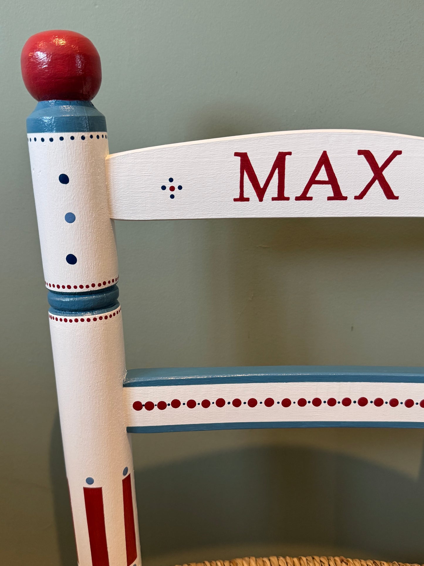 Max Chair - Personalised Hand Painted Children's chair