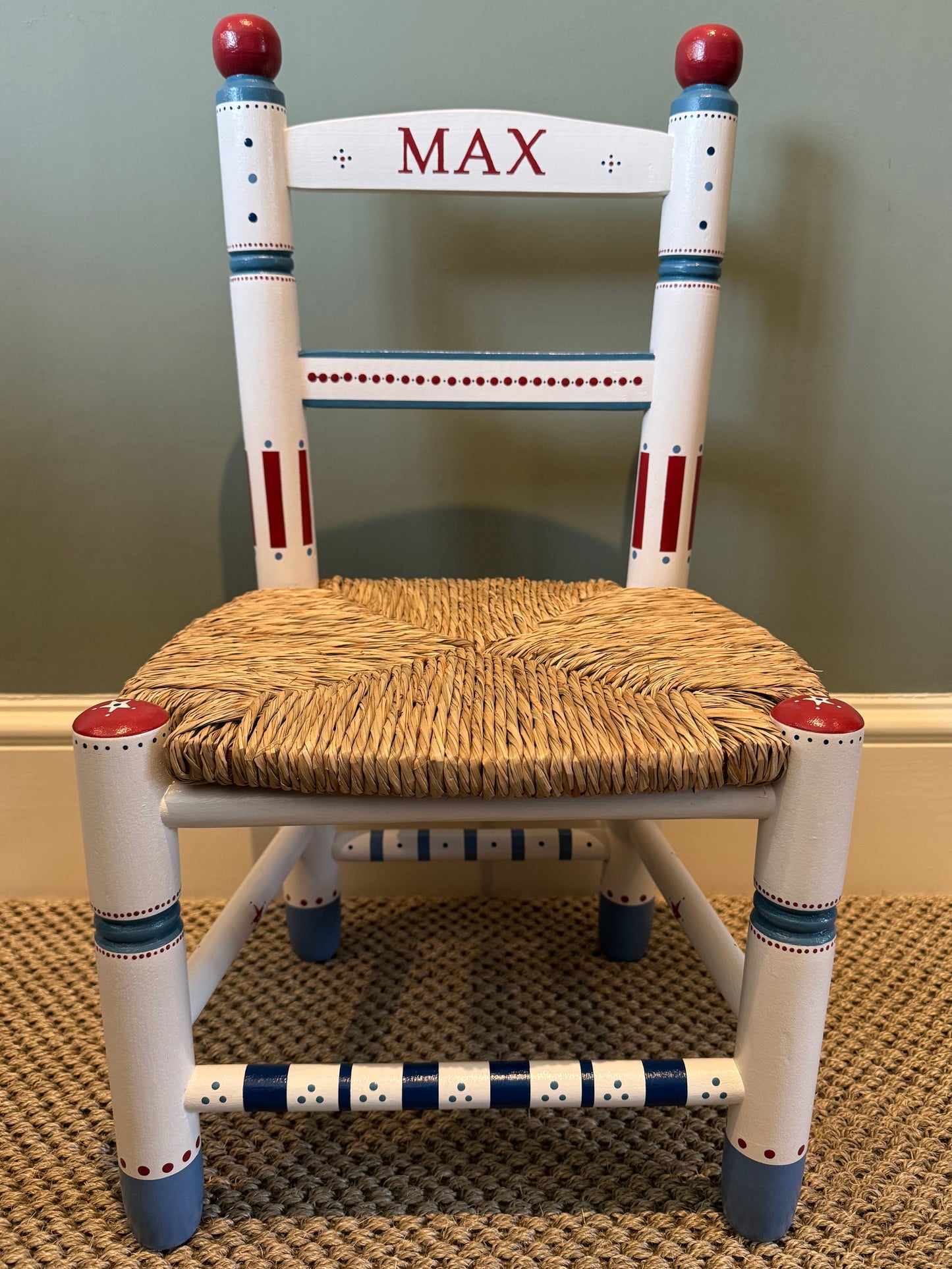 Max Chair - Personalised Hand Painted Children's chair